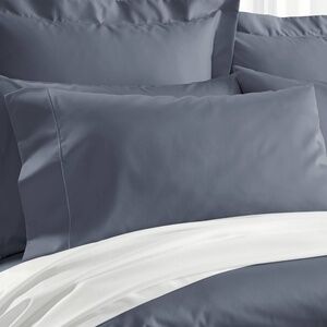 SINGLE 100% Cotton Silky-Sateen Luxury Queen Gray Pillowcase Oeko-Tex Cert.